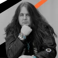 Andy Boulton, photographed in black and white